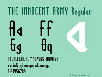 THE INNOCENT ARMY Regular Version 1.00 March 29, 2016, initial release图片样张