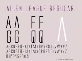 Alien League Regular 1图片样张
