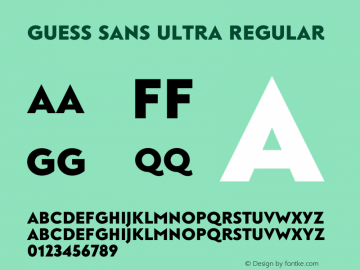 genopretning møbel måske Guess Sans Ultra Font,GuessSans-Ultra Font,Guess Sans Font|GuessSans-Ultra  1.000 Font-OTF Font/Sans-serif Font-Fontke.com