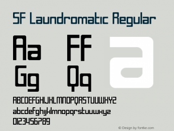 SF Laundromatic Regular ver 1.0; 2000. Freeware for non-commercial use.图片样张