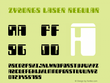 Zyborgs Laser Regular Version 3.0; 2016图片样张