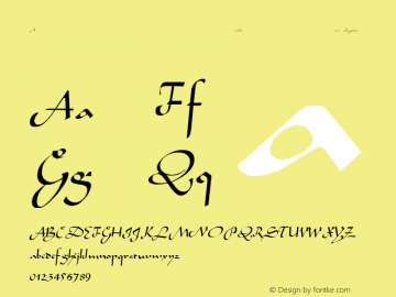 Arabian Regular Altsys Fontographer 3.5  6/15/93 Font Sample