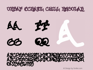 Urban Scrawl Chill Regular 001.000 Font Sample