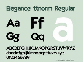 Elegance ttnorm Regular Altsys Metamorphosis:10/27/94图片样张