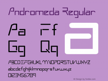 Andromeda Regular Altsys Metamorphosis:6-07-92 Font Sample
