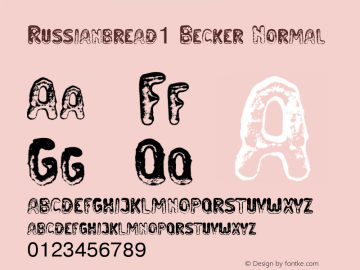 Russianbread1 Becker Normal 1.0 Tue Mar 16 14:27:12 1999图片样张