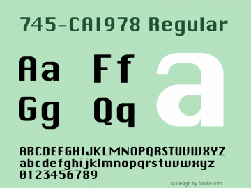 745-CAI978 Regular Version 1.00 February 13, 1991, initial release图片样张