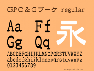 CRPＣ＆Ｇブーケ regular 2.50图片样张