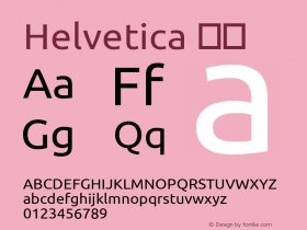 Helvetica 粗体 8.0d9e1图片样张