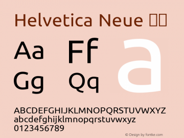 Helvetica Neue 斜体 7.1d1e4图片样张
