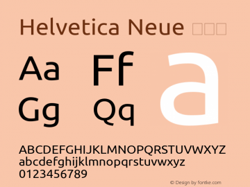 Helvetica Neue 细斜体 7.1d2e5图片样张