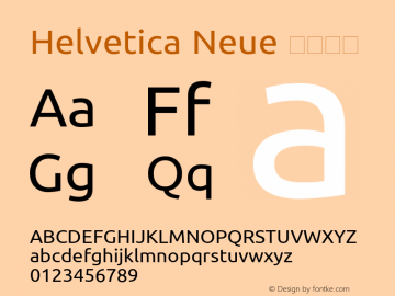 Helvetica Neue 超细斜体 7.1d2e5图片样张