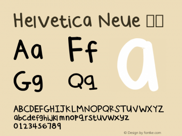 Helvetica Neue 粗体 7.1d1e4图片样张