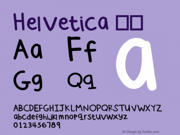 Helvetica 粗体 8.0d9e1图片样张