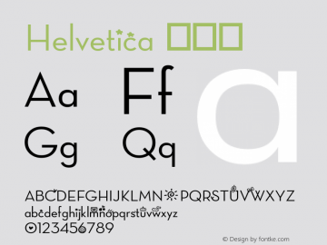 Helvetica 粗斜体 8.0d10e1 Font Sample