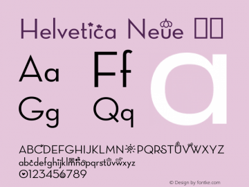 Helvetica Neue 粗体 8.0d3e1图片样张