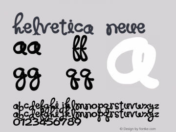 Helvetica Neue 紧缩粗体 7.1d2e5图片样张