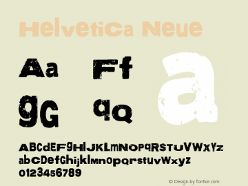 Helvetica Neue 粗体 6.1d12e1 Font Sample