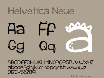 Helvetica Neue 紧缩黑体 7.1d2e5图片样张