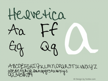 Helvetica 粗斜体 7.0d5e1 Font Sample