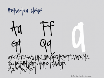 Helvetica Neue 紧缩黑体 7.1d2e5 Font Sample