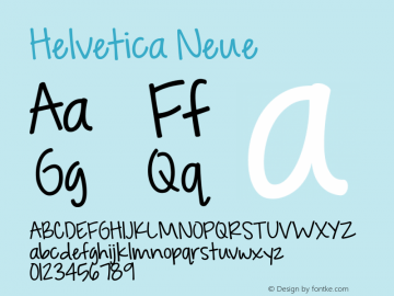 Helvetica Neue 紧缩黑体 7.1d2e5图片样张