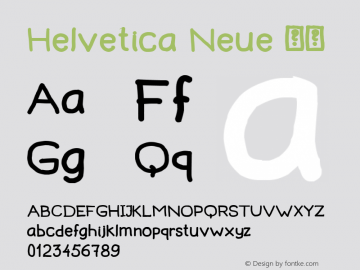 Helvetica Neue 粗体 6.1d12e1 Font Sample