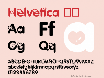 Helvetica 粗体 8.0d10e1 Font Sample