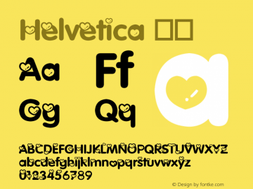 Helvetica 斜体 8.0d10e1 Font Sample