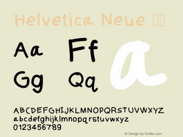 Helvetica Neue 粗体 6.1d12e1 Font Sample