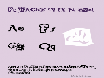 FZ WACKY 51 EX Normal 1.0 Sun Jan 30 17:16:03 1994 Font Sample