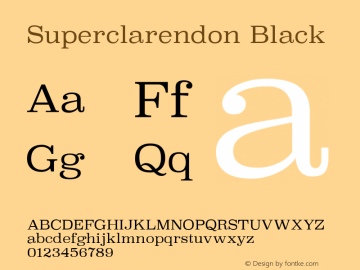 Superclarendon Black 9.0d3e1图片样张