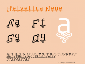 Helvetica Neue 常规体 8.0d10e1 Font Sample