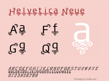 Helvetica Neue 斜体 8.0d10e1 Font Sample