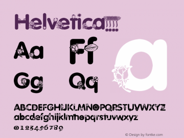 Helvetica 常规体 8.0d14e1 Font Sample