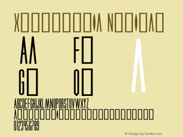 Xenophobia Nominal 1.5 | MADE WITH PRIDE IN LATVIA | Font Sample