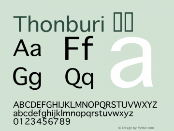 Thonburi 粗体 10.9d11e1 Font Sample