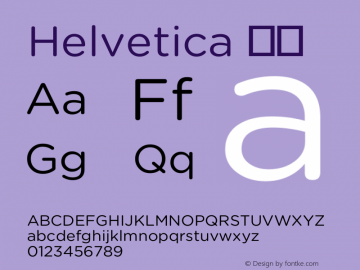 Helvetica 粗体 9.0d4e1 Font Sample