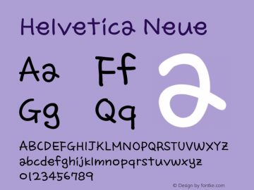 Helvetica Neue 斜体 9.0d49e3图片样张