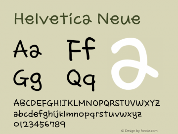 Helvetica Neue 细斜体 9.0d56e1图片样张