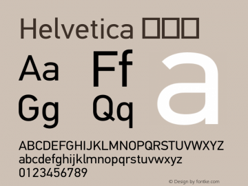 Helvetica 粗斜体 9.0d4e1 Font Sample
