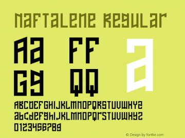 Naftalene Regular OTF 3.000;PS 001.001;Core 1.0.29 Font Sample
