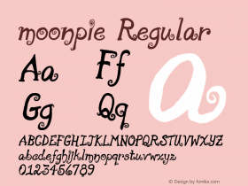 moonpie Regular v1.0 3/19/97 Font Sample