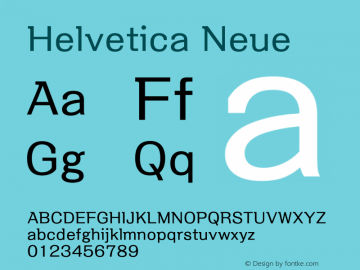 Helvetica Neue 细体 9.0d56e1 Font Sample