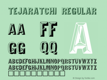 Tejaratchi Regular Altsys Metamorphosis:5/10/92 Font Sample