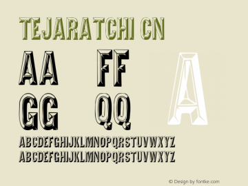 Tejaratchi Cn Version 1.0 Font Sample