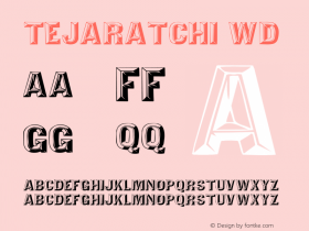 Tejaratchi Wd Version 1.0 Font Sample