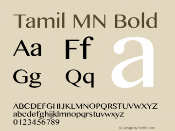 Tamil MN Bold 7.0d3e1图片样张