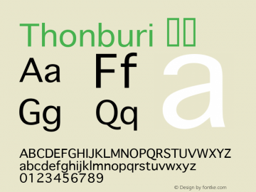 Thonburi 粗体 10.9d14e3 Font Sample