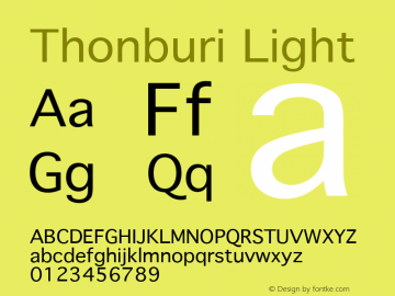 Thonburi Light 10.9d14e3图片样张